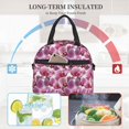 thumbnail image 5 of Goofa Orchids Flowers Pattern Lunch Bag ,Insulated Lunch Box, Small Leakproof Cooler Food Lunch Containers Reusable High Capacity Lunch Tote Bags, 5 of 8