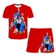 thumbnail image 2 of Camiseta de Sonic 2 para niños y niñas, traje de verano, 4-14T, estampado 3D de Sonic, camisetas de manga corta para niños, patrón de traje, 2 of 5
