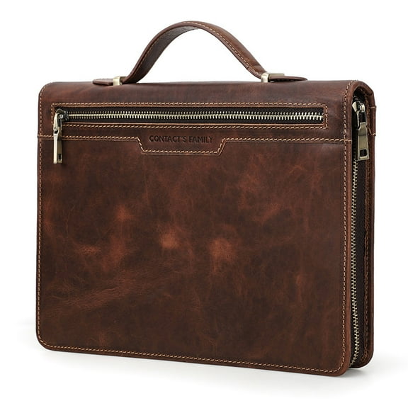 Bigcan Vintage Leather Case for 11” iPad Pro – Customizable Engraving, High Capacity, and Multifunctional Design