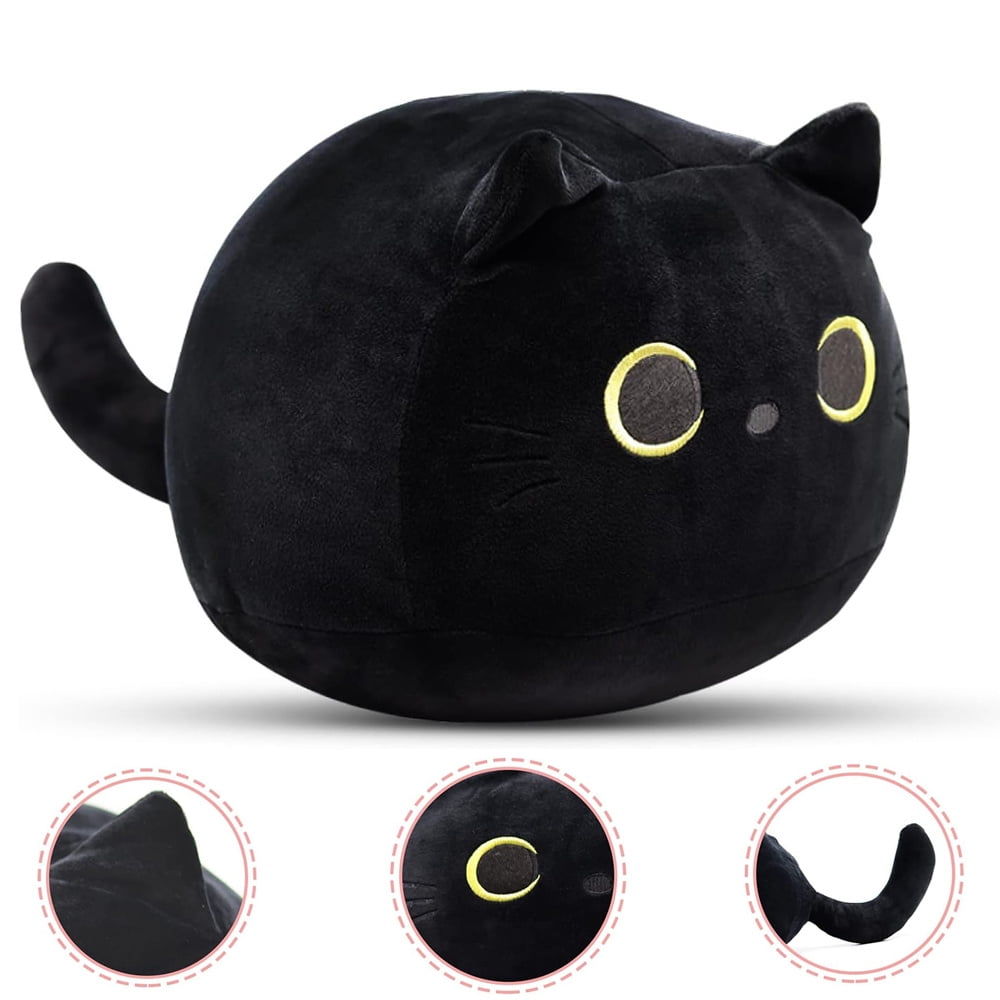 Cute Black Cat Plush Toy Black Cat Pillow30cm
