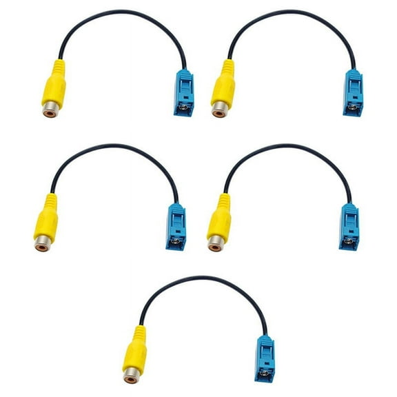 5x Fakra Reversing Av-in Camera Video Connection Rca Cable Parking Adapter - Fakra To Rca Video Cab