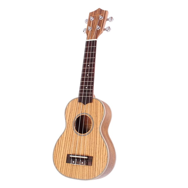 21 pulgadas Zebrawood lele Guitarra Acústica Soprano Mini Guitarra 4 Cuerda kusrkot Ukelele Uke Guitar