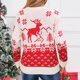 thumbnail image 4 of Suéteres casuales largos y altos de Navidad para mujer Suéteres de mujer Suéteres de mujer Suéteres de mujer Suéteres de mujer Moda, 4 of 4