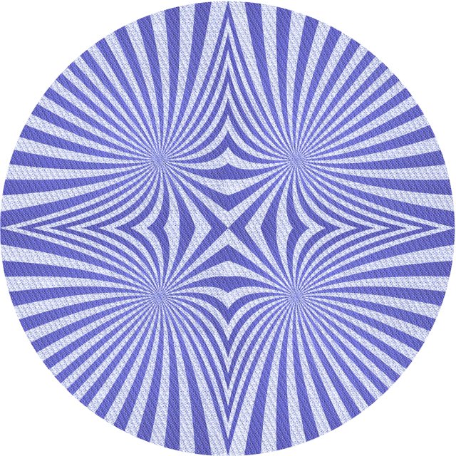 Ahgly Tapis Rond Lavable en Machine Intérieur Transitionnel Violet Pervenche, 8 Pieds Rond