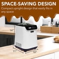 thumbnail image 3 of Whynter 1.28 Quart Compact Upright Automatic Ice Cream Maker with Stainless Steel Bowl White, 3 of 7