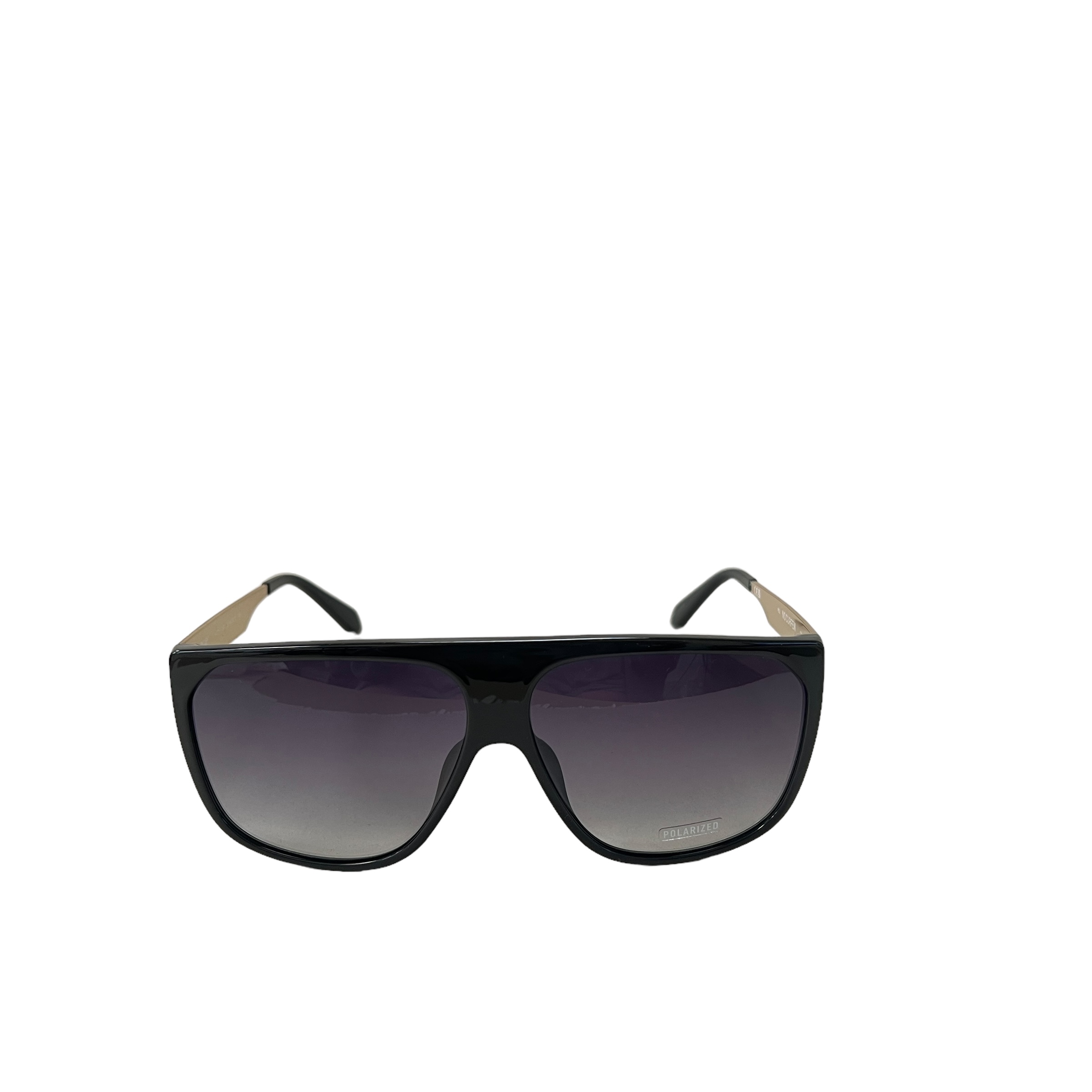 Quay Australia Take A Number Shield Sunglasses Black Smoke Polarized Quay Australia POLARIZED NIGHTFALL Split Black/Smoke Lens  main image 4