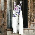 thumbnail image 2 of For Women Casual Summer Sleeveless Cute Mashroom Print Baggy Overalls Adjustable Spaghetti Strap Rompers, 2 of 5