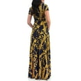thumbnail image 4 of Maternity and Nursing Short Sleeve Chain Print Dress with Tie Belt, 4 of 4