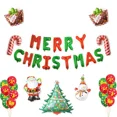 thumbnail image 2 of Christmas Party Balloons Banner Xmas Tree Santa Claus Shapes Non-Toxic Decor, 2 of 6