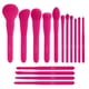 thumbnail image 1 of Set de brochas de maquillaje TEXAMO, 15 piezas, sintéticas, con funda, color rosa intenso, 1 of 6