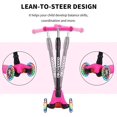 thumbnail image 3 of 3 Wheel Kick Scooter for Kids, 4 Adjustable Height, Light  Wheels,  Wide Deck, Lean to Steer, 3 of 6