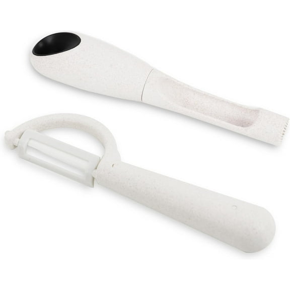 Apple Peeler with Ceramic Blade, Apple Corer, Sustainable Wheat Straw