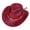 B rose red, variant on Gleaming Panama Hat Hat Sparkly Cowboy Hat Sequined Hat for Music Festivals Rapper Cowboy Hat Western Hat