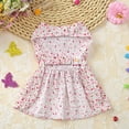 thumbnail image 5 of Floral Dog Dress Cute Dog Skirt, Pet Summer Dress for Dogs and Cats, Cute Bow Tie Shirt Outfit for Puppies, 5 of 8