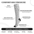 thumbnail image 3 of Lsque Nautical Themed Simple Anchors Pattern Sport Compression Socks for Men & Women 15-20 mmHg Knee High Nurse Pregnant Running Medical and Travel Athletic, 3 of 6