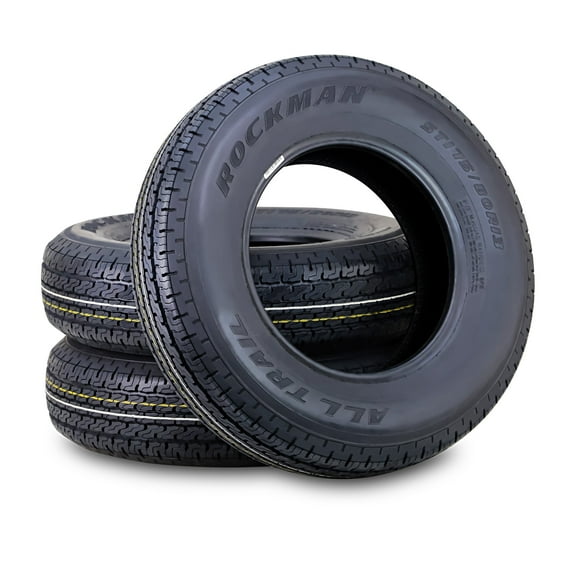 ROCKMAN Trailer Tire ST175/80R13 6-Ply Load Range C 91M Steel Belted Radial 11167, Set3