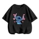 thumbnail image 3 of Camiseta de manga corta con estampado de Stitch para niña, ropa de dibujos animados para niño de 3 a 12 años, camisetas de cumpleaños para niño, mono de camión para niño, 3 of 5