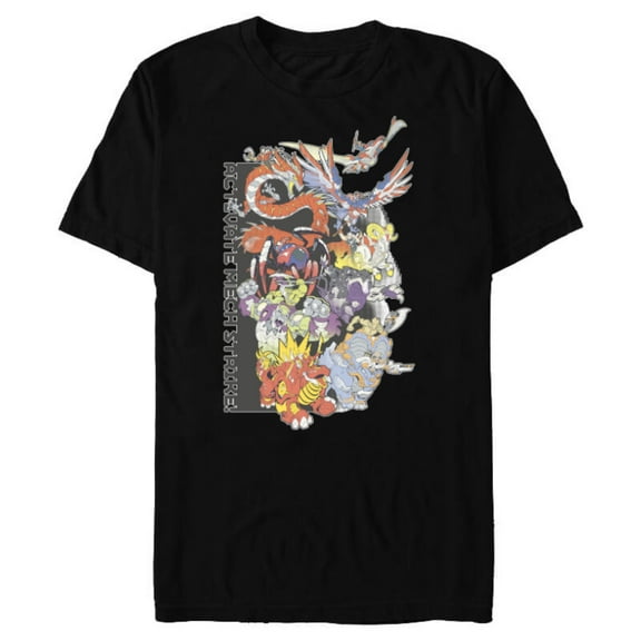 Marvel Mech Strike: Mechasaurs Avengers Activate Mech Strike - Short Sleeve Blended T-Shirt for Adults - Customized-Black