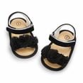 thumbnail image 5 of Infant Baby Girls Summer Sandals with Flower Soft Sole First Walker Crib Dress Shoes 0-18M, 5 of 10