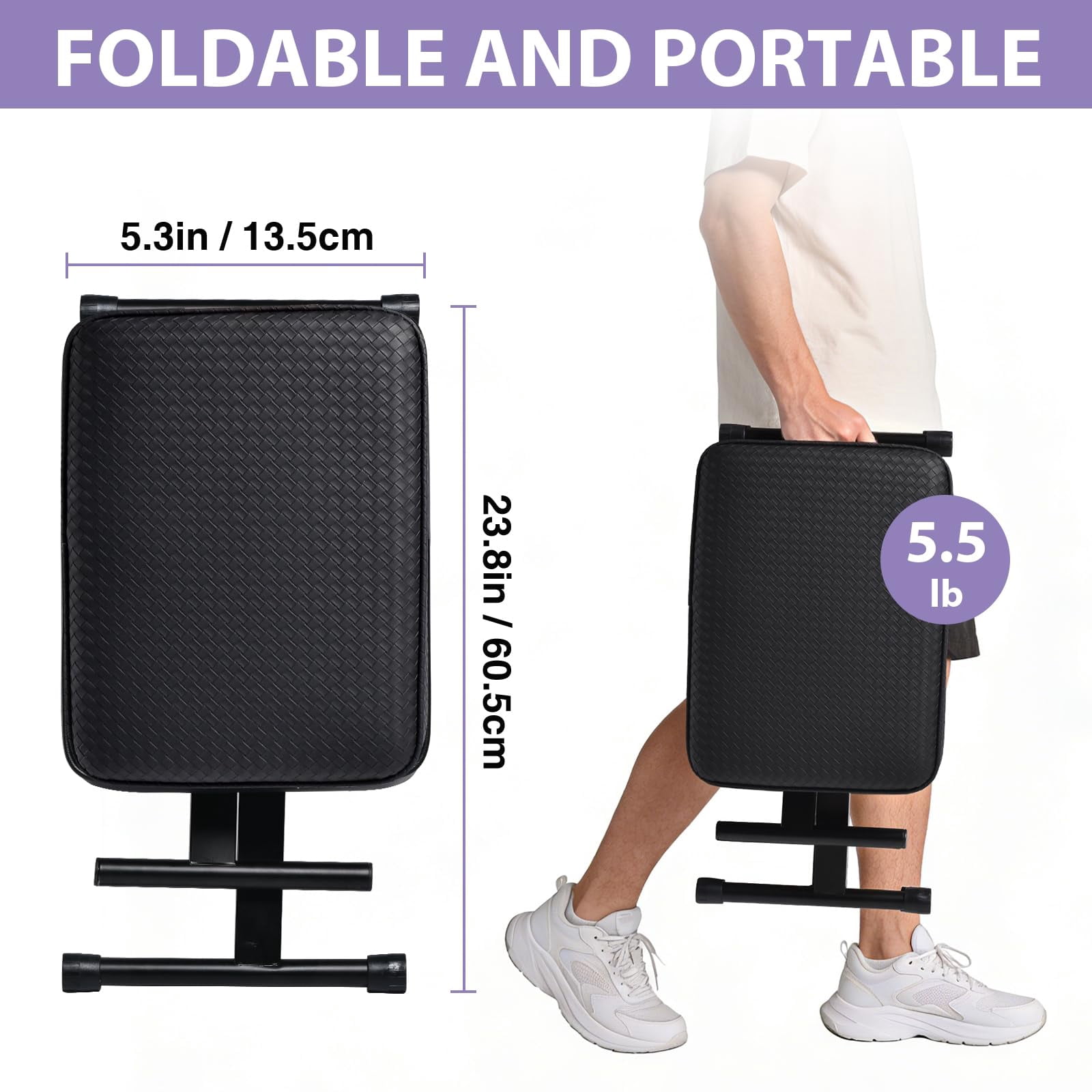 Adjustable Piano Bench Keyboard Stool - Extra Comfortable With 3.54 Inch Thickness Padded Cushion  X-style 3 Level Height Foldable&portable Chair Seat
