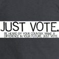 thumbnail image 3 of CafePress - Justvotebanner2.Jpg Long Sleeve T Shirt - Long Sleeve Dark T-Shirt, 3 of 4