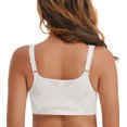 thumbnail image 2 of Curyon Womens Front Closure Wireless Unpadded Back Support Posture Plus Size Bra,46DDD, 2 of 7