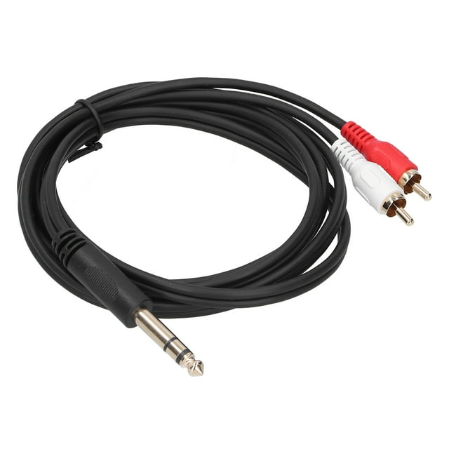 Cable De 6,35 Mm A 2 , Cable Adaptador De Audio Portátil Liviano Resistencia Al Estiramiento OFC Fácil De Operar 6,35 Mm A 2 Para Dispositivo