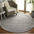 thumbnail image 2 of SAFAVIEH Renewal Rodina Striped Area Rug, Silver/Gray, 6' x 6' Round, 2 of 10