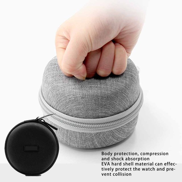 Langgg Earphone Multifunction Digital Storage Bags Shell Organizer Bag EVA Zipper Waterproof Case U Disk Pouch Headset Gray