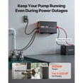 thumbnail image 2 of KFFKFF 3000W Sump Pump Battery Backup System, LCD Display, Auto Switches to Battery Inverter Power for Sump Pump, Pure Sine Wave, for Basement Protection, 2 of 9