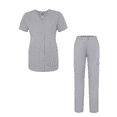 thumbnail image 2 of Adar Universal Women's Scrub Set – Snap Front Scrub Top and Multi Pocket Scrub Pants - 906, 2 of 8