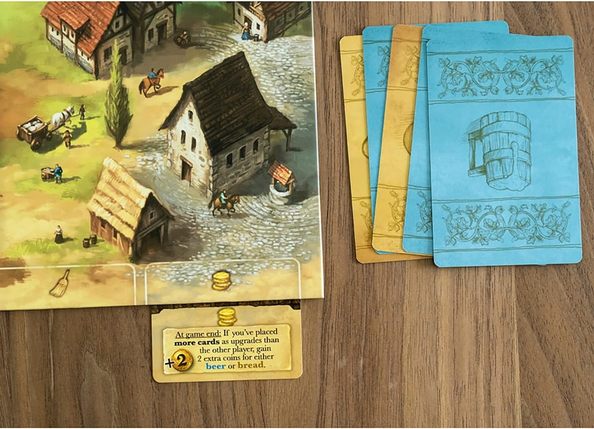 Capstone Games Beer & Bread Card Game for 2 Players, Strategic Brewing and Baking Theme with Competitive Resource Planning, Gameplay Replay Value for Adults and Teens | Ages 10+ | 30 Minute Playtime