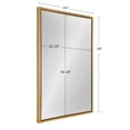 thumbnail image 7 of Kate and Laurel Evans Glam Framed Floating Wall Mirror, 24" x 36", Gold, Modern Chic Accent Mirror, 7 of 7