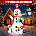 thumbnail image 5 of Firstness 6ft Christmas Inflatables, Snowman Penguin Christmas Tree Gift Box with LED Lights Xmas Blow ups for Outdoor Yard Party Decorations, 5 of 11