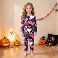 thumbnail image 2 of Gerichy Halloween Pajamas Little Boy Girls Crew Neck Cute Print Pajama Sets Long Sleeve Lovely Sleepwear 2 Piece Pjs Multiple Cartoon Jammies Pajama 2T-9T, 2 of 7