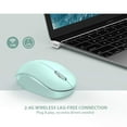 thumbnail image 3 of HEVIRGO i210 Mute 2.4GHz 1600DPI Wireless Portable Ergonomic Noiseless Mouse for Desktop Computer Laptops, 3 of 10