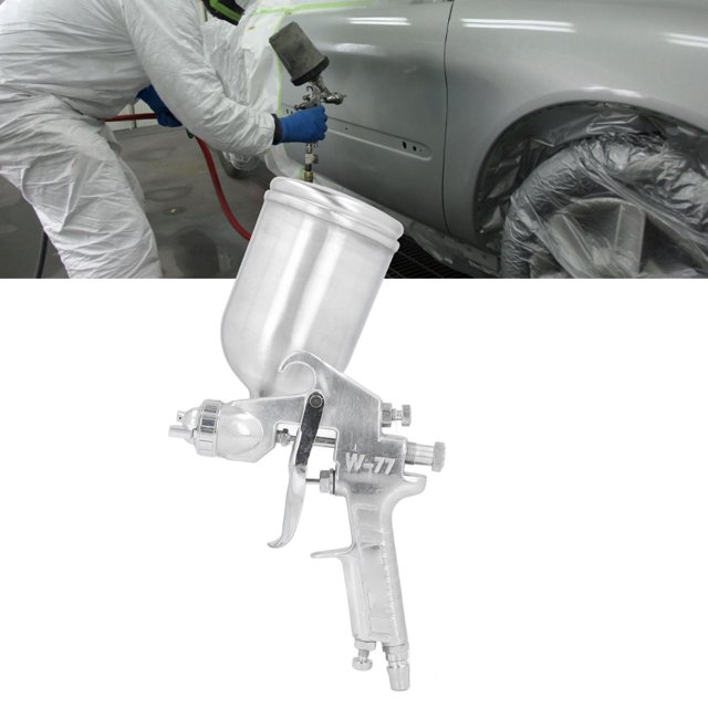Herramientas de Pulverizació de Pinta de Aire, G1/4 Capacidad 400 ml de Rociador de Pinta de Estilo Helado Boquilla de Acero Inoxidable para automotriz