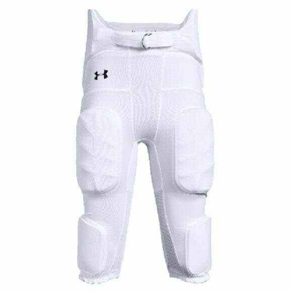 Under Armour Youth Integrated Football Pants White - LARGE