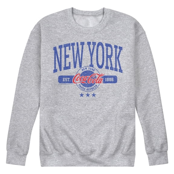 Coca-Cola - EST 1886 - New York - Men's Crew Neck Fleece Pullover