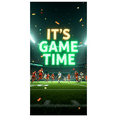 thumbnail image 3 of Metallic Game Time Banner, Sports Themed Backdrop Decor for Stadium Events, Sports Parties, Fan Gatherings, Photo Booths, and Sports Viewing Parties, 3 of 8