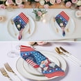 thumbnail image 2 of Cloth Napkins Set of 4 - 20x20 Inches, Independence Day Washable Reusable Table Napkins, Patriotic Gnomes USA Flag Firework Soft & Absortbent Dining Napkin for Party Wedding Hotel Restaurant, 2 of 8