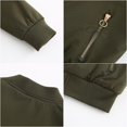 thumbnail image 3 of U.Vomade Mode Veste Automne Hiver pour Femmes Décontractée Couleur Unie Veste en Coton Fine, 3 of 5