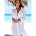 thumbnail image 1 of Hauts à Col en V pour Femmes Couverture de Bikini de Plage Robe Kaftan Blouse Longue Chemise, 1 of 4