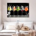 thumbnail image 2 of Elephant Stock Cocktails Wall Art - Horizontal Canvas Wall Art - Dining Room Wall Decor - Food And Drink Canvas - Black And Orange Decor - 48" x 32", 2 of 8