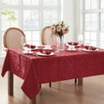 thumbnail image 2 of Elrene Home Fashions Caiden Elegance Damask Tablecloth, Red, 60" x 144" Rectangle, 2 of 4