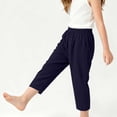 thumbnail image 3 of Kids Boys Cotton Harem Pants 2-Pack Navy, Elastic Waist Drop Crotch Loose Fit Pull-On Pants for Kids Ages 1-6,Size 1-2T, 3 of 5