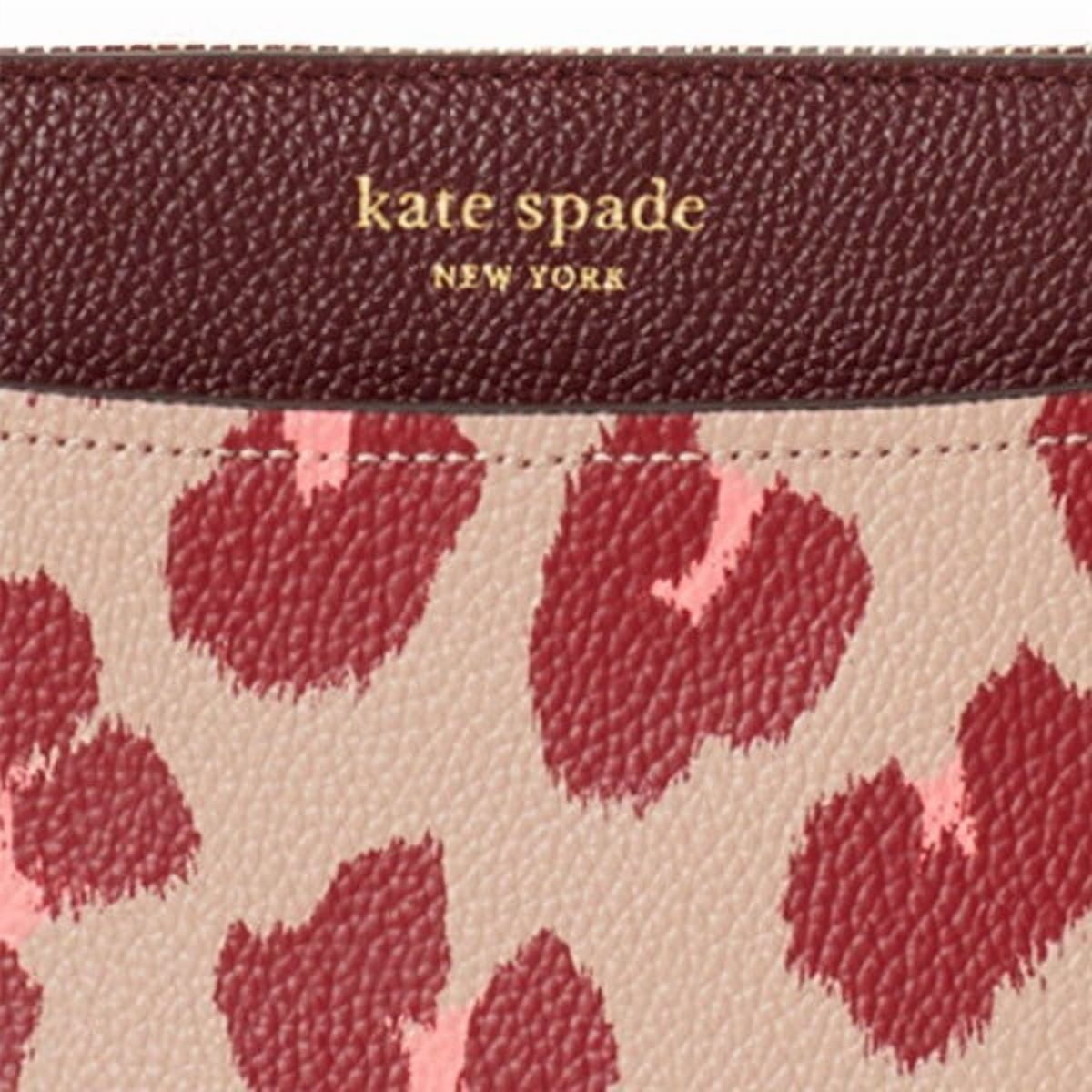 Kate Spade Margaux leopard medium satchel,Pink Multi