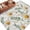White, variant on Spring Daisy Round Area Rug 4Ft Washable Circle Rugs for Bedroom Dining Room, Country Watercolor Flower Leaf Plant Non-Slip Carpet Floor Mats Indoor Outdoor Carpet Runner Aesthetic Home Decor