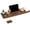 Modern Brown Bamboo, variant on Teak Bathtub Tray, Bath Caddy with Wine Glass Holder, Phone Dock & Book Stand | Hands-Free Reading & Ultimate Spa Relaxation Experience-Natural