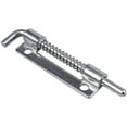 thumbnail image 2 of 4X Hardware Spring Loaded Metal Security Bolt Latch 3.5 inch Long Silver Tone, 2 of 8